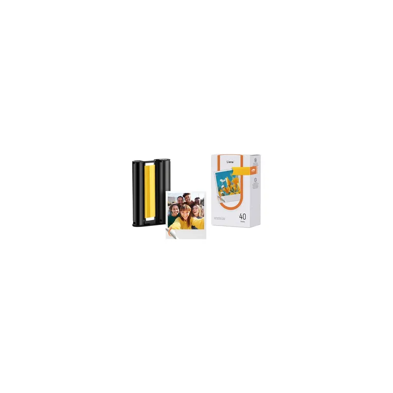 Liene Amber 3x3" Self-Adhesive Photo Paper, 40 Sheets + 1 Refill